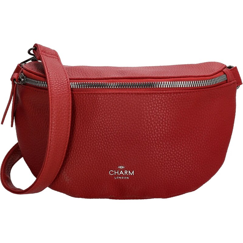 Charm London Červená elegantná kožená ľadvinka „Allete“ 62170278