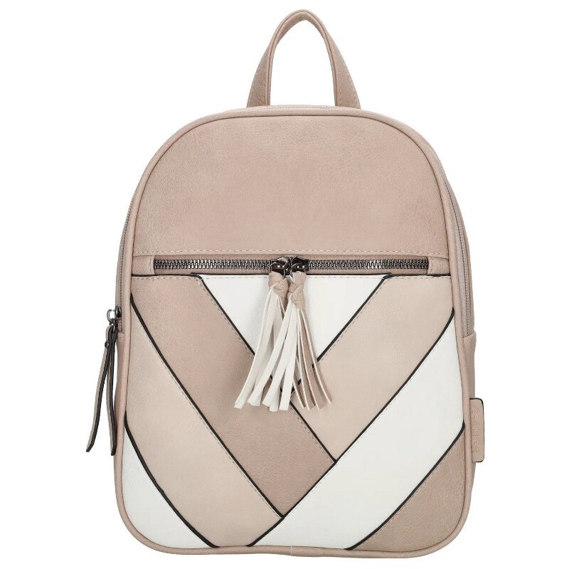 Beagles Béžový dizajnový kožený ruksak Turner 62170277