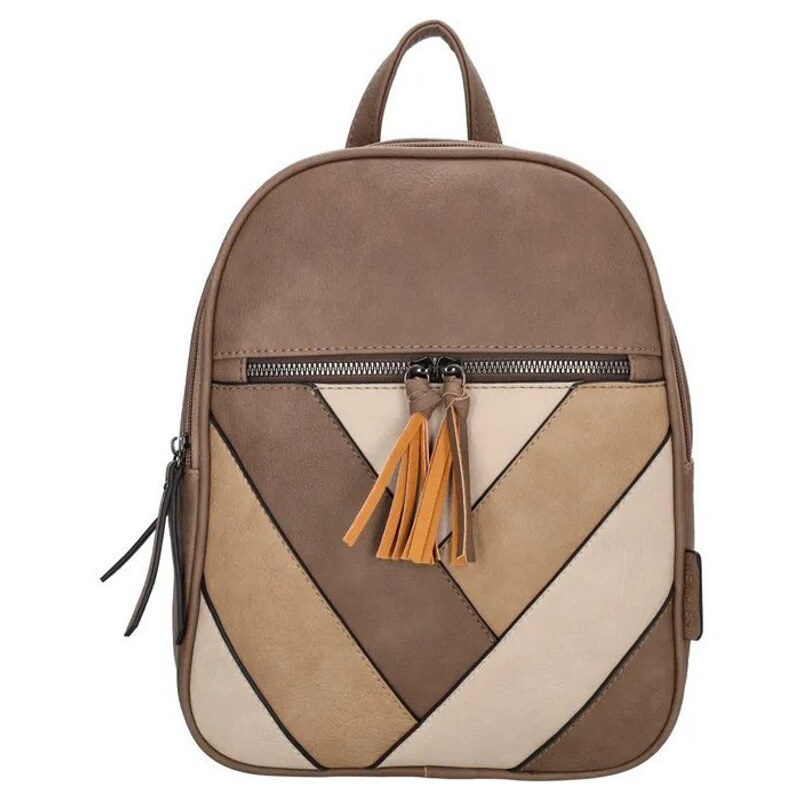 Beagles Hnedý dizajnový kožený ruksak Turner 62170279