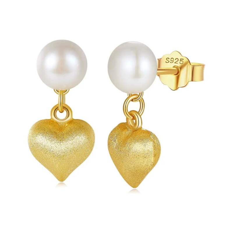 MAJYA Strieborné náušnice LINNY pozlátené 11713 64582608