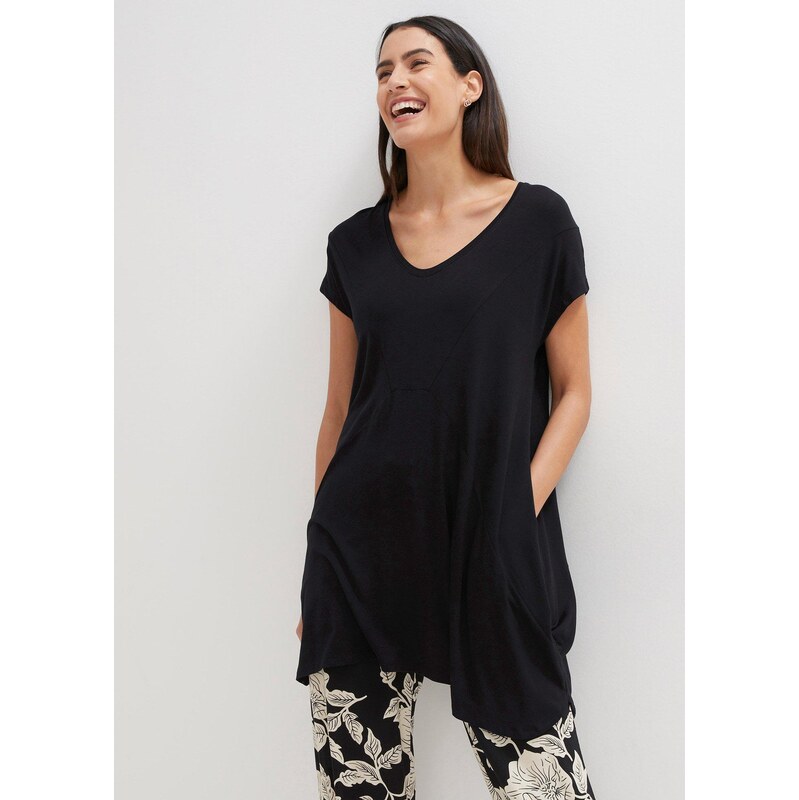 bonprix Dlhé tričko, farba čierna 52158004