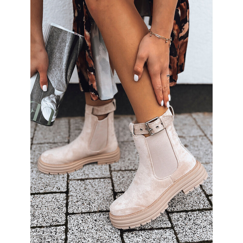 Dámske čižmy MADDEN Farba béžová DSTREET 65388615