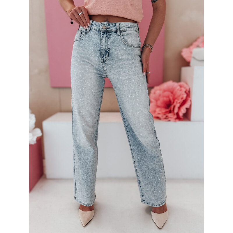 DStreet Dámske wide leg rifle DIAMONTI modré 65388829