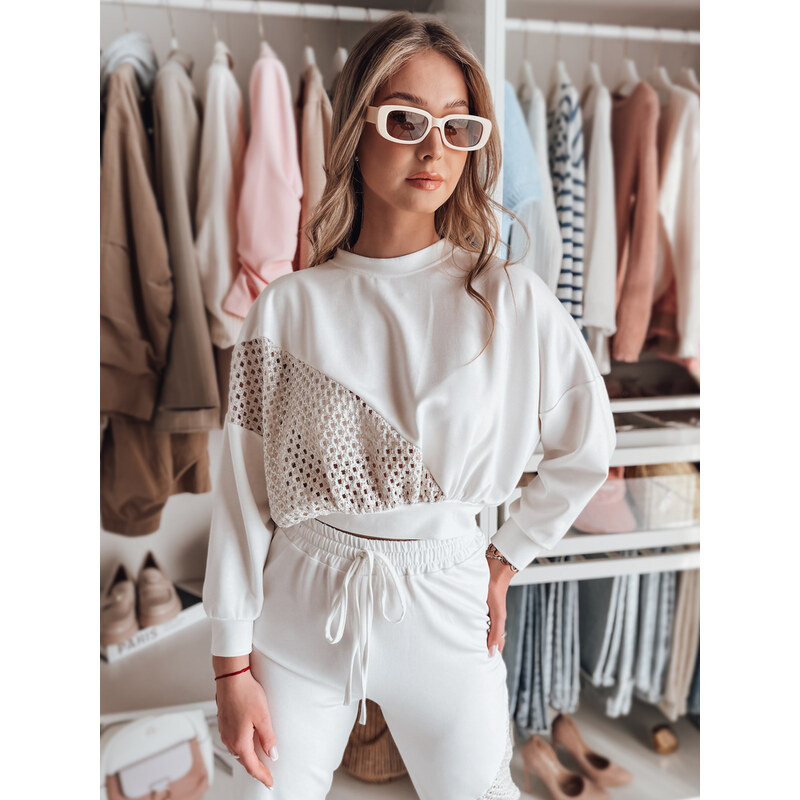 DStreet Dámska oversize mikina ELEGRA ecru 65388838