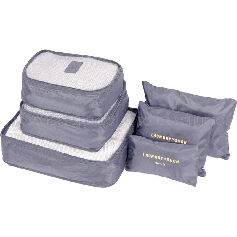 BASIC Solier Sivá sada organizérov do kufra grey SA55) 48239240