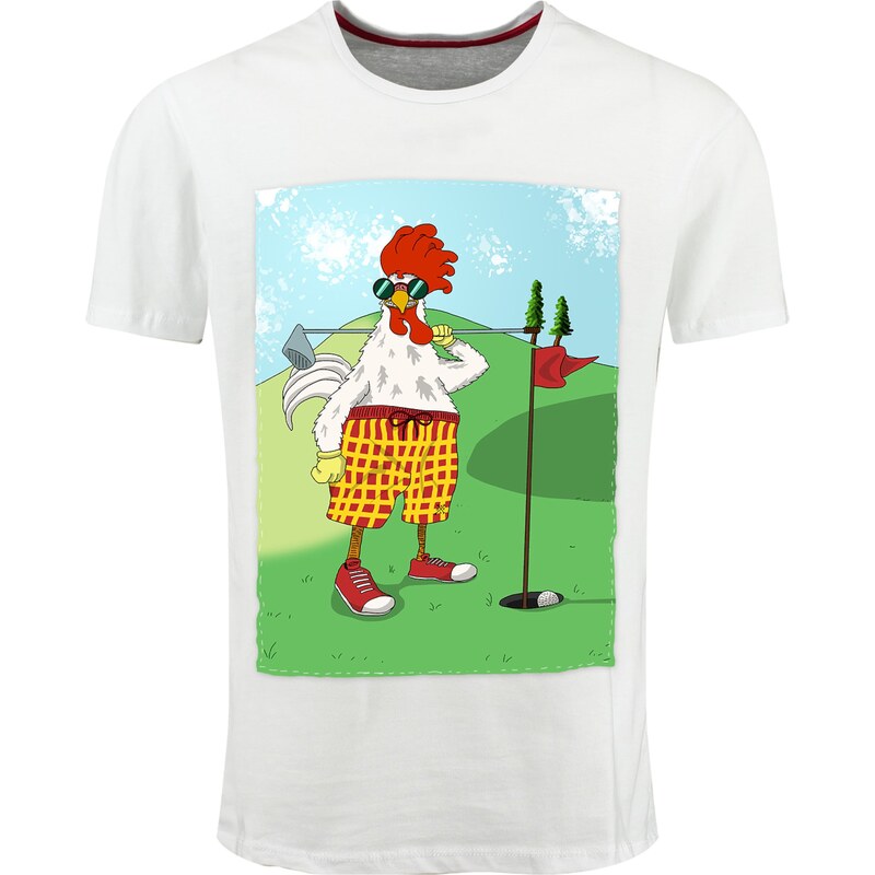 Key Largo Tričko Golfing Chicken žltá / zelená / červená / biela 62184507