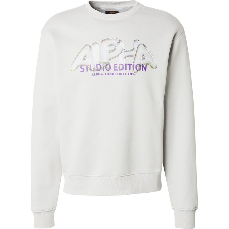 ALPHA INDUSTRIES Mikina Studio Edition Vibe farby bahna / svetlosivá / 62184773