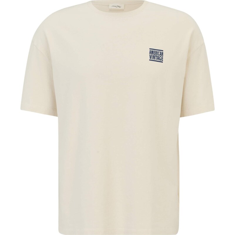 AMERICAN VINTAGE Tričko béžová / námornícka modrá 62184808