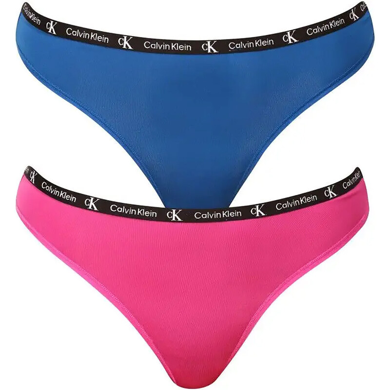 Dámske tangá Micro 1996 2Pack QD5035E-C0Z - Calvin Klein 62190494