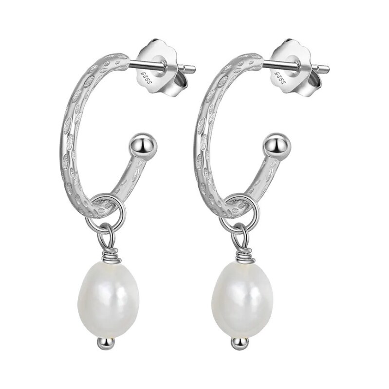MAJYA Strieborné náušnice s perlou DOLORES 11746 64582604