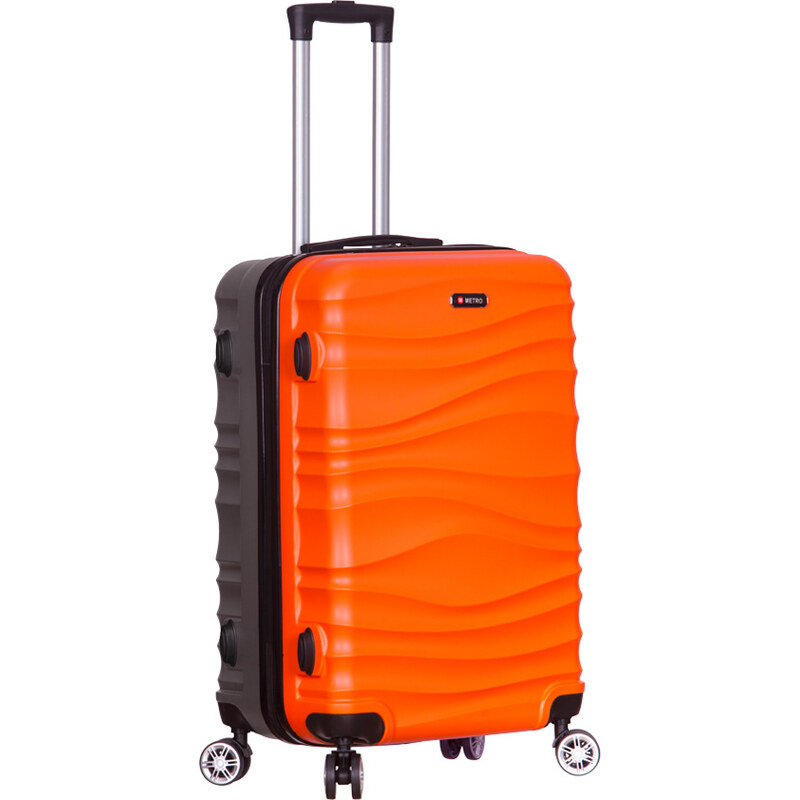 kabinová batožina METRO LLTC1/3-S ABS - oranžová/sivá 62192558