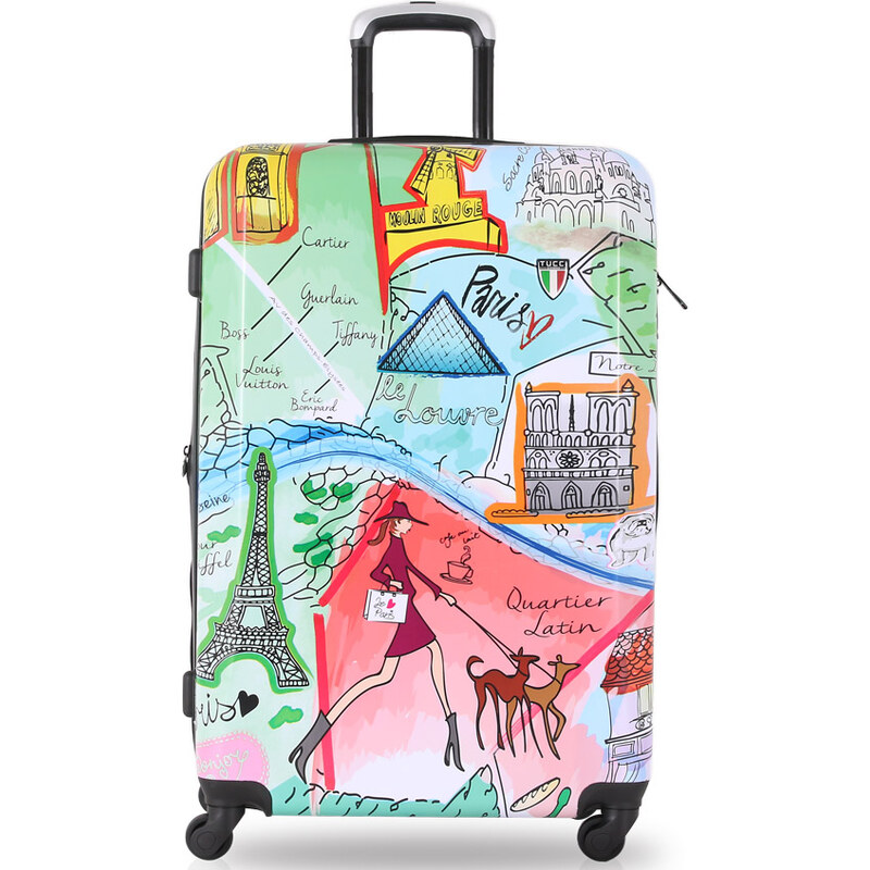 cestovný kufor TUCCI T-0168/3-L J’aime Paris 62192714