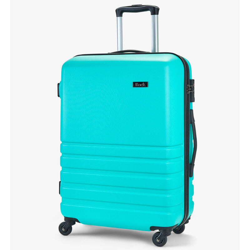 Cestovní kufr ROCK TR-0169/3-M ABS - aqua 60 l 62193552