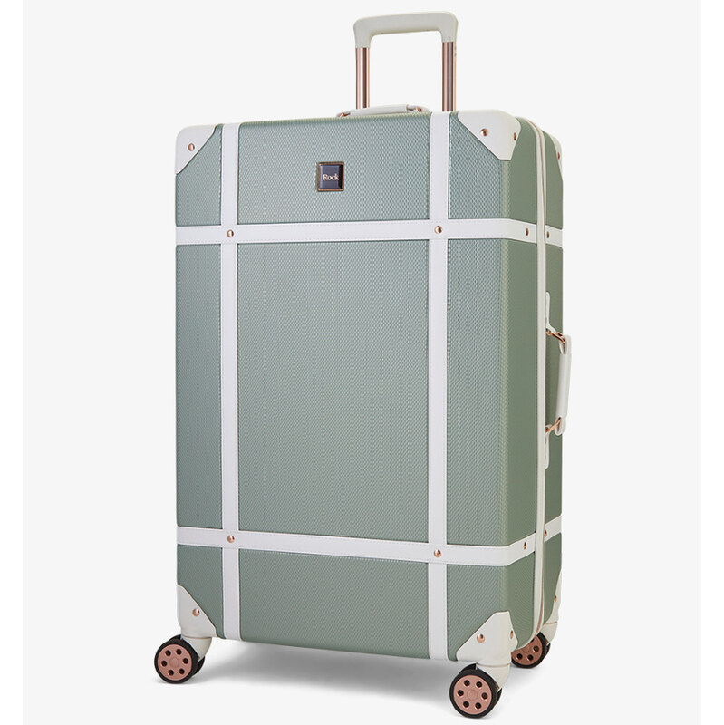 Cestovný kufor ROCK TR-0193/3-L ABS - sivozelená 62193599