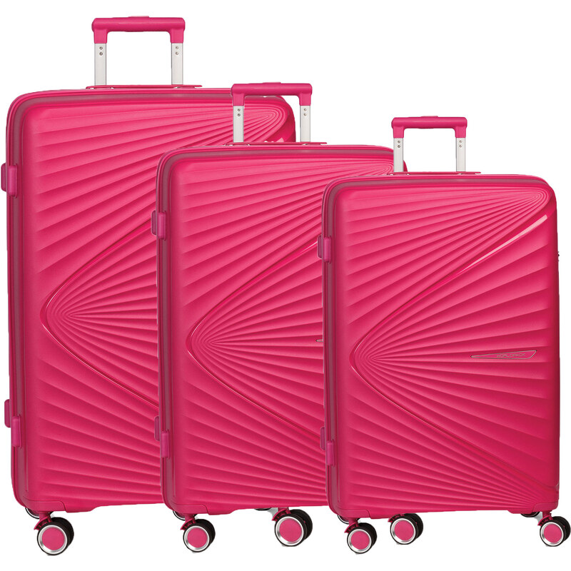 Worldpack Vegas 4W sada 3 kufrov - ružová 62193992