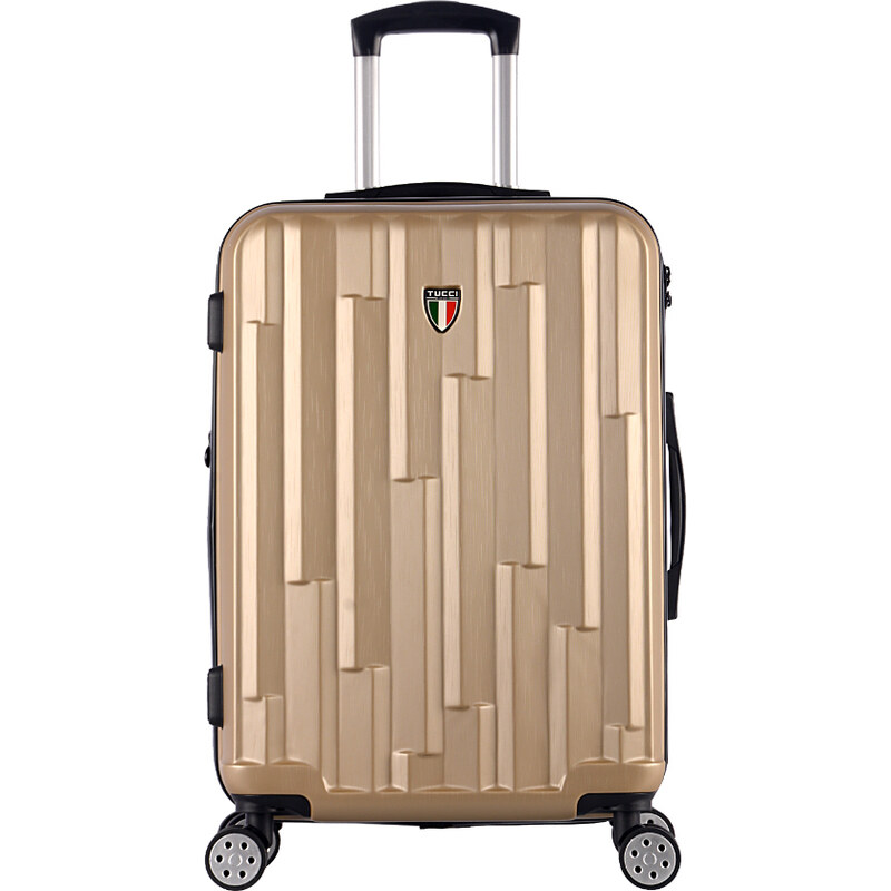 cestovný kufor TUCCI Riflettore T-0272/3-M ABS - khaki 62194449