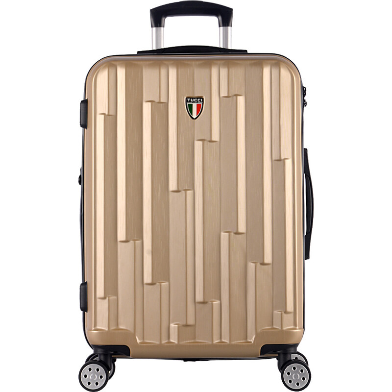 cestovný kufor TUCCI Riflettore T-0272/3-L ABS - khaki 62194453