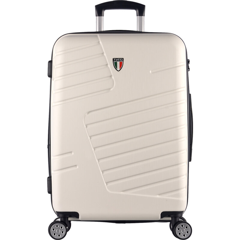 cestovný kufor TUCCI Boschetti T-0278/3-L ABS - biela 62194463