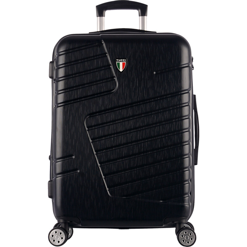 cestovný kufor TUCCI Boschetti T-0278/3-L ABS - čierna 62194464