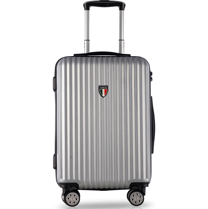 kabinová batožina TUCCI Banda T-0274/3-S ABS - strieborná 62194469