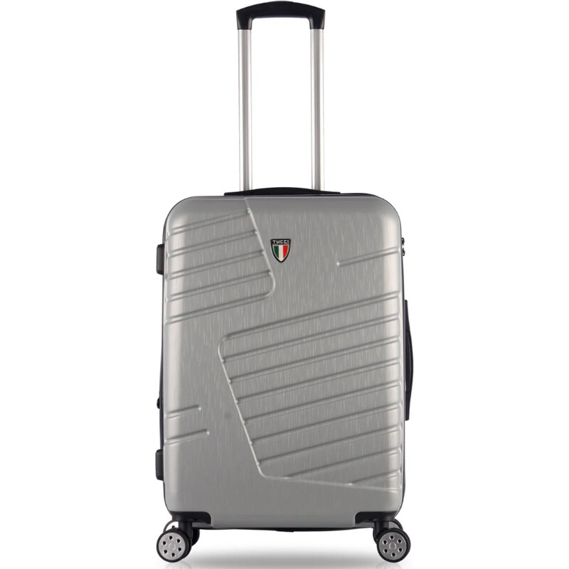 kabinová batožina TUCCI Boschetti T-0278/3-S ABS - strieborná 62194481
