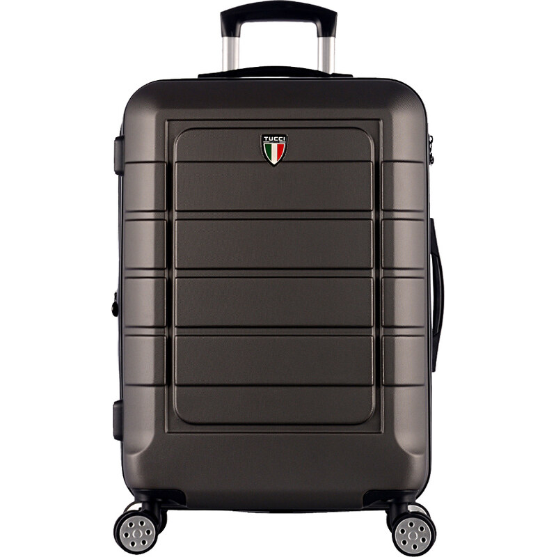 cestovný kufor TUCCI Console T-0273/3-L ABS - charcoal 62194487