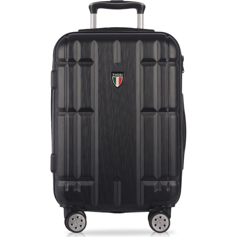 cestovný kufor TUCCI Massa T-0279/3-L+ ABS - čierna 62194556