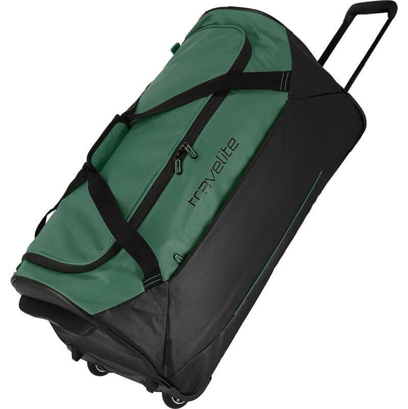 Travelite Basics Trolley Travel Bag Black/green 62194639