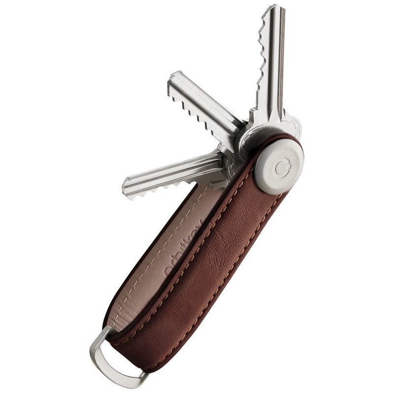 Orbitkey Kožená kľúčenka 2.0 - Espresso & Brown Stitching 62194899