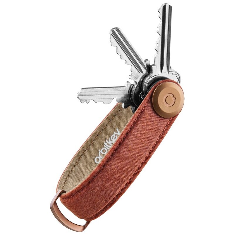 Orbitkey 2.0 Waxed Canvas - Brick Red 62194895