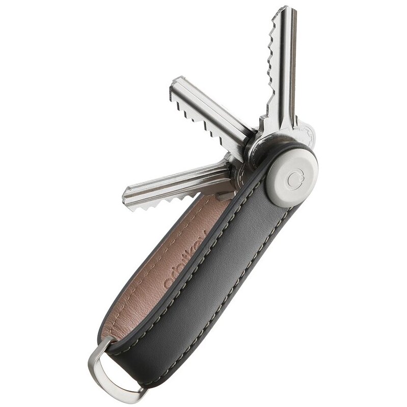 Orbitkey Kožená kľúčenka 2.0 - Charcoal 62194900
