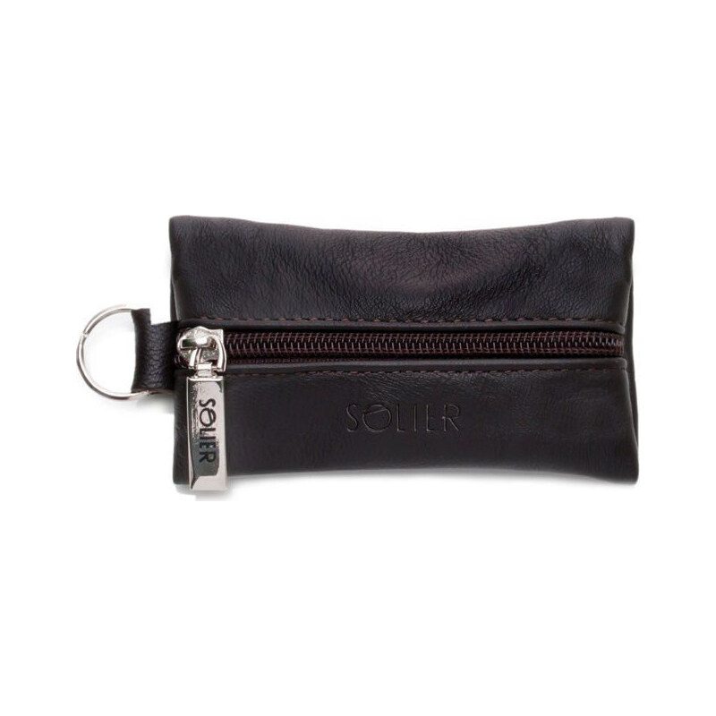 Elegantné pánske vrecko na kľúče značky SOLIER (SA18 BROWN) 5412943