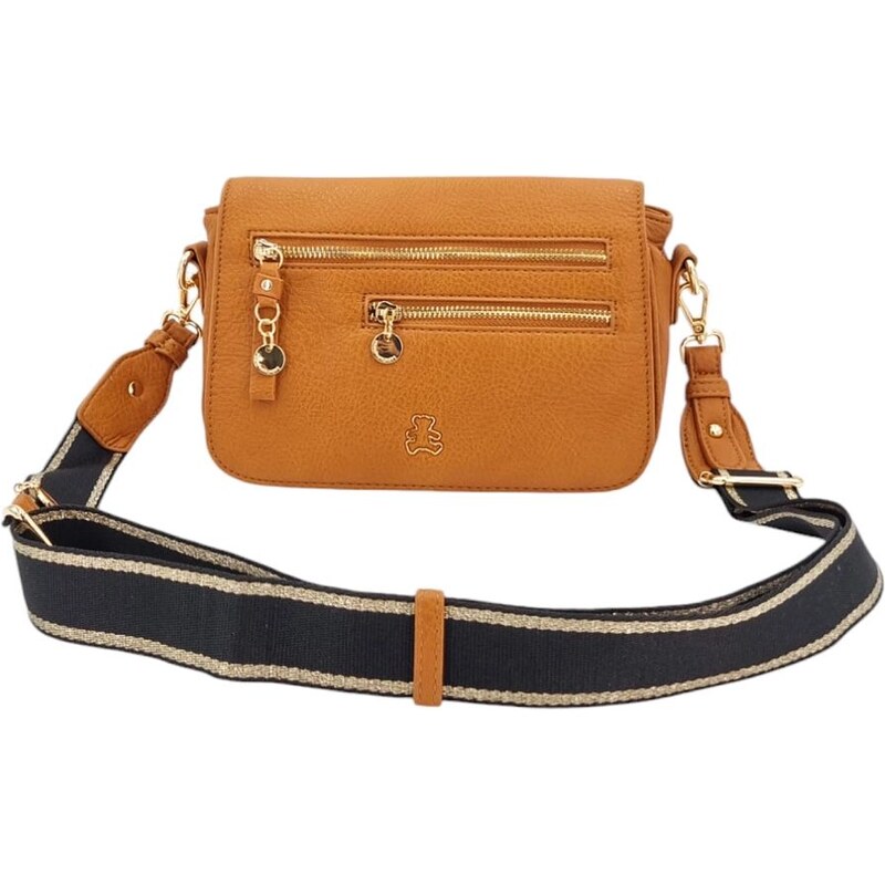 LULU CASTAGNETTE Trendová dámska malá kabelka hnedá 7DO43 58511432