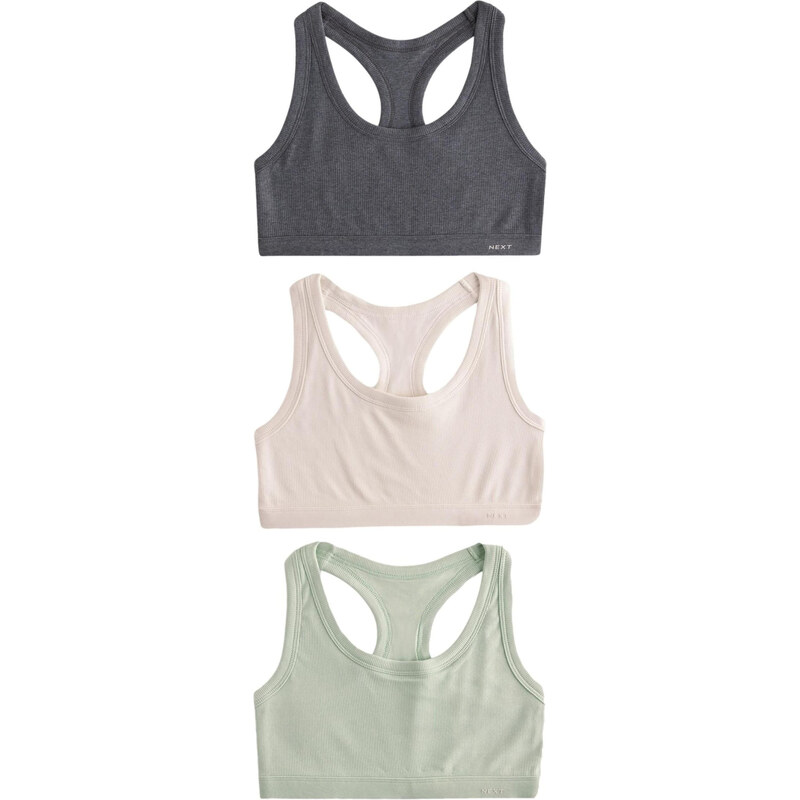 Next Podprsenka béžová / tmavosivá / svetlozelená 62519674