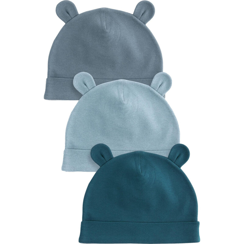 Next Čiapky modrosivá / pastelovo modrá / petrolejová 62204118