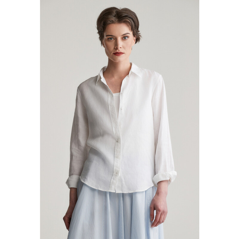 KOŠEĽA GANT REG LINEN SHIRT WHITE 62201196