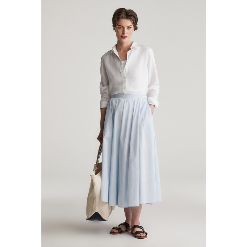 SUKŇA GANT STRIPED SKIRT FRESH BLUE 62201200
