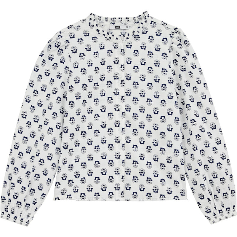 WE Fashion Blúzka tmavomodrá / biela 62661722