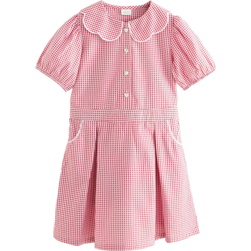 Next Šaty rubínová / biela 62519663