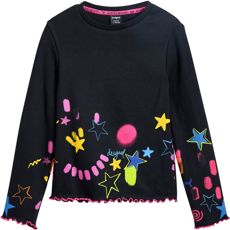 Desigual Tričko modrá / žltá / ružová / čierna 62315688