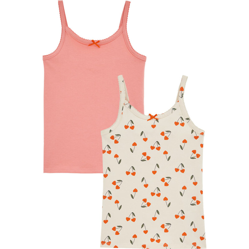 WE Fashion Top nebielená / olivová / tmavooranžová / malinová 62368424