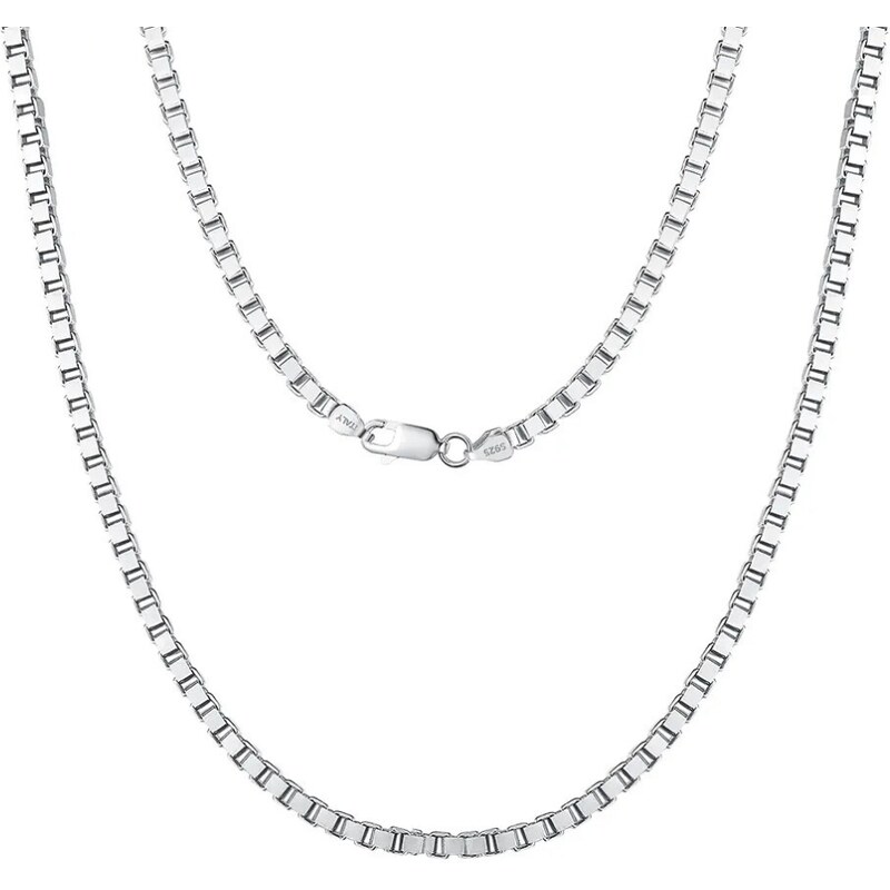 MAJYA Strieborná retiazka BRIAN 50 cm | šírka 2 mm 11466 64582624