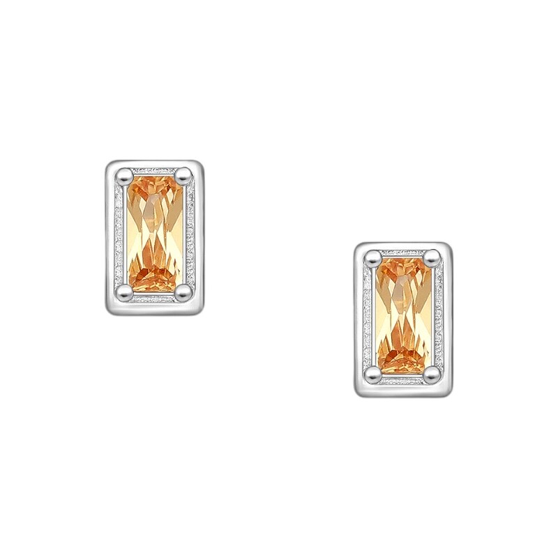 Strieborné náušnice Cyra ZLATÉ 62039975