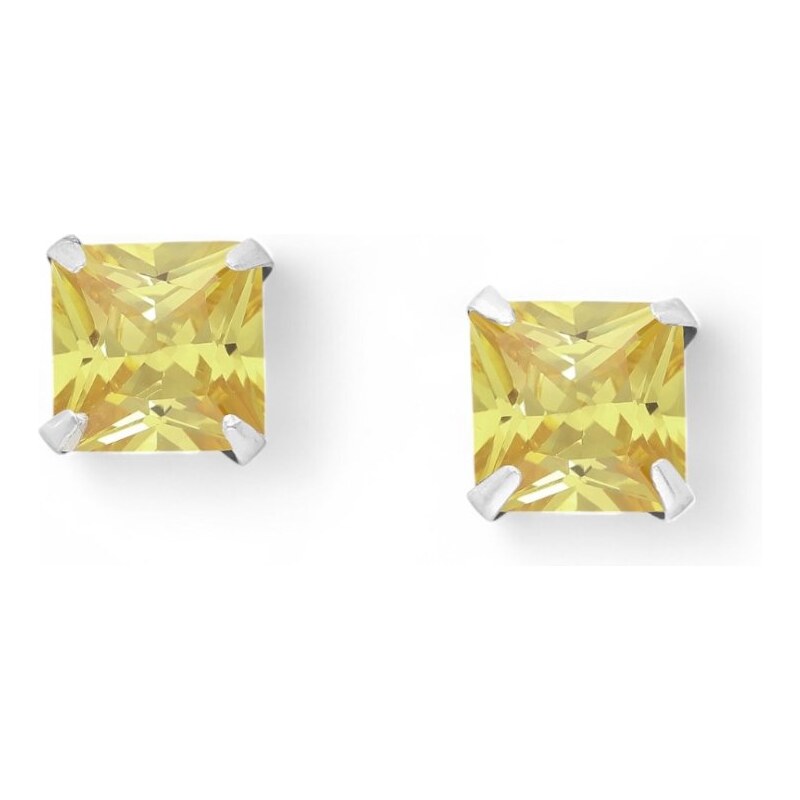 Strieborné náušnice Farah ŽLTÉ 62039992