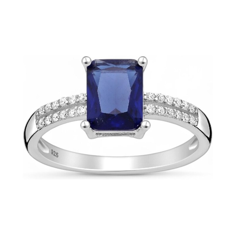 Strieborný prsteň Soraya MODRÝ 62040001