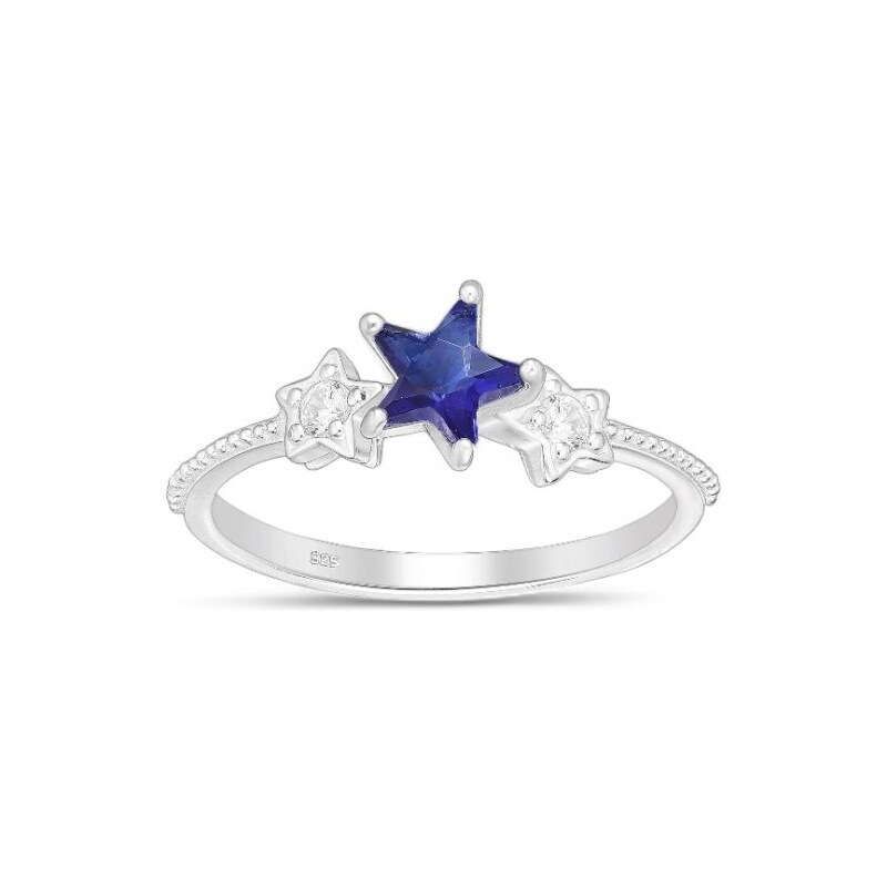 Strieborný prsteň Suri MODRÝ 62040006