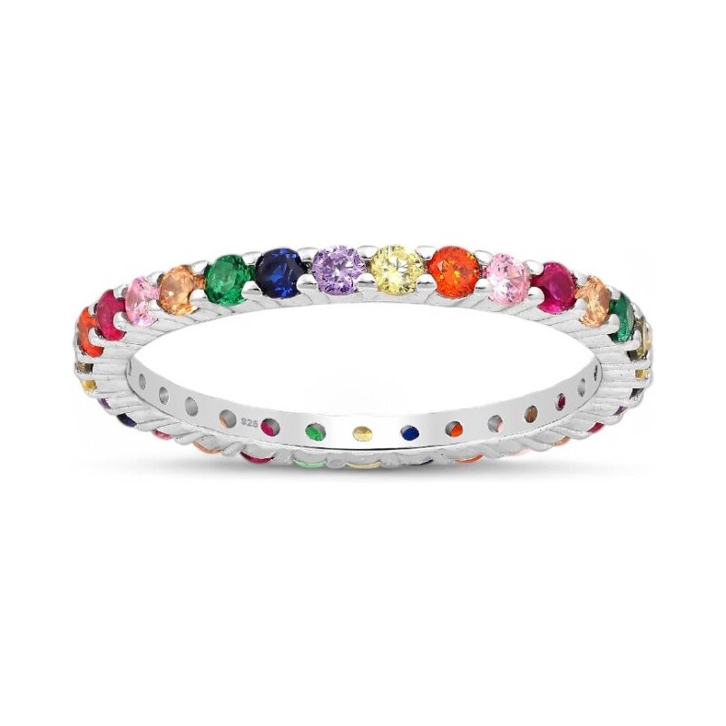 Strieborný prsteň Adrina VIACFAREBNÝ 62040019