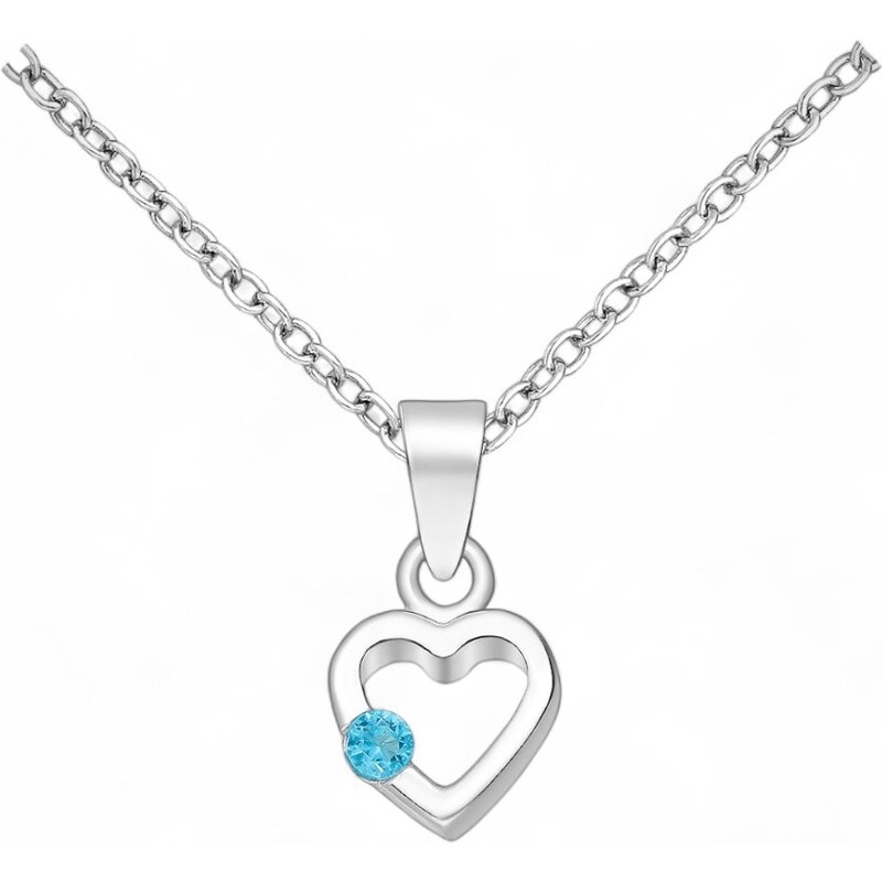 Strieborný prívesok Anahita SVETLO MODRÝ 62040069