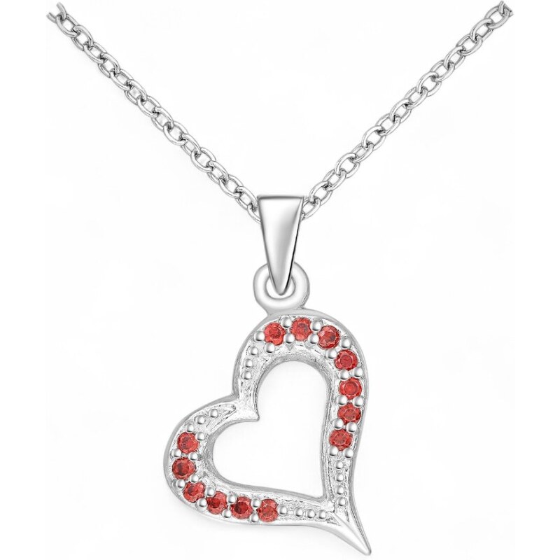 Strieborný prívesok Samira ČERVENÝ 62040073