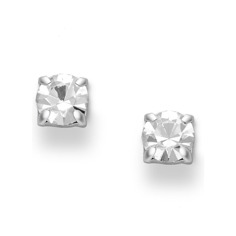 Strieborné náušnice Maya BIELE 62040143